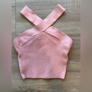 Babaton Blush Cross-Strap Ribbed Tank